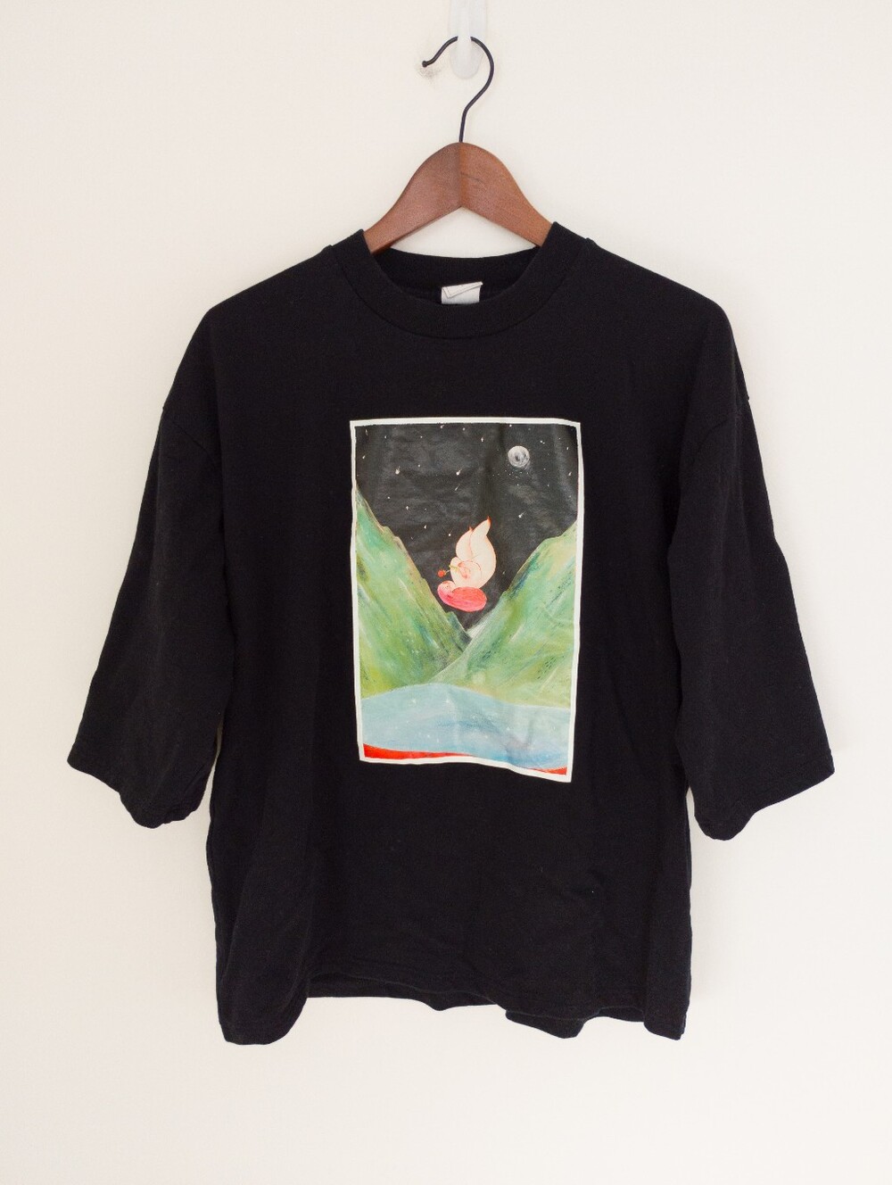 PROD Bldg Black Oversized Graphic Tee "Daydream" Asian Streetwear One Size